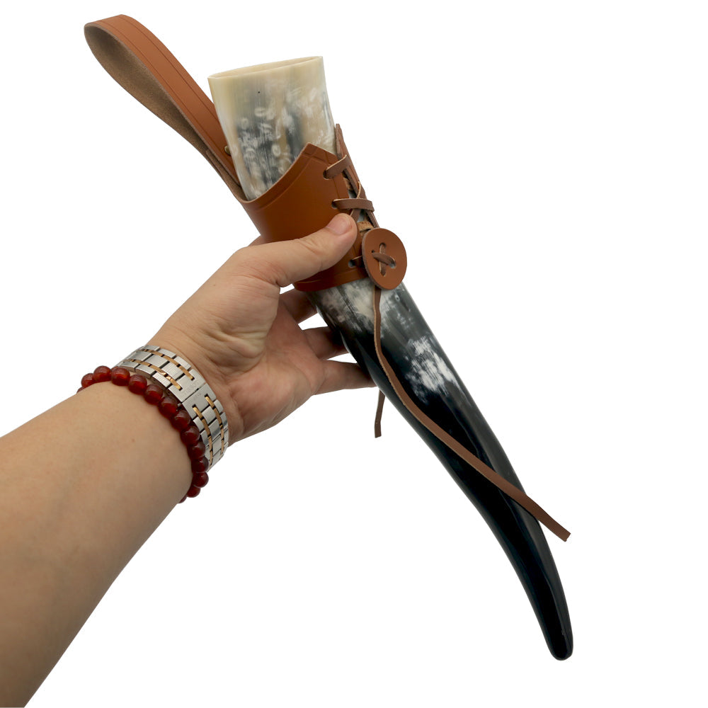Viking Drinking Horn with Tie for Mead 2 Viking Drinking Horn with Tie for Mead - Image 2