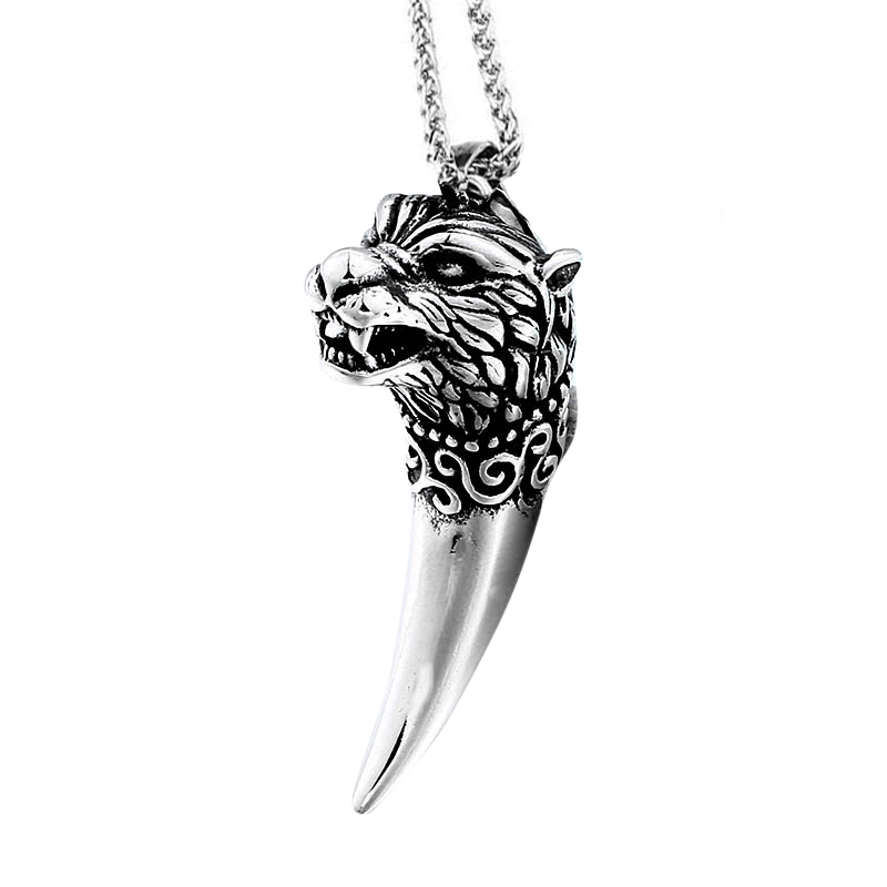 Wolf Tooth Pendant Necklace 1 Wolf Tooth Pendant Necklace