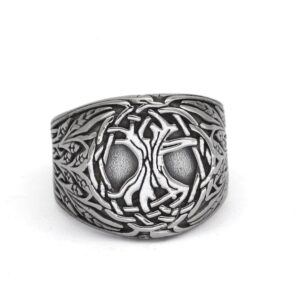 Yggdrasil Roots Viking Signet Ring