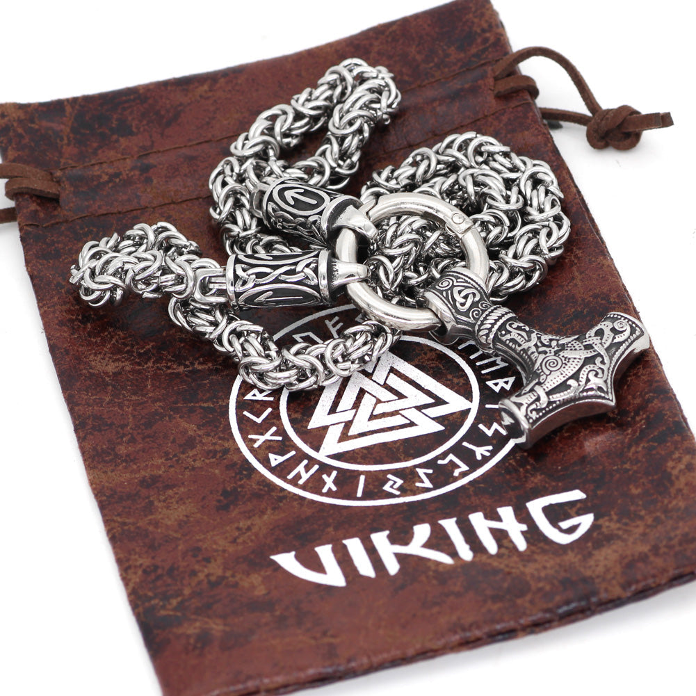 Mjolnir Thor Stainless Steel - Magic Age Viking Pendant 3 Mjolnir Thor Stainless Steel - Magic Age Viking Pendant - Image 3