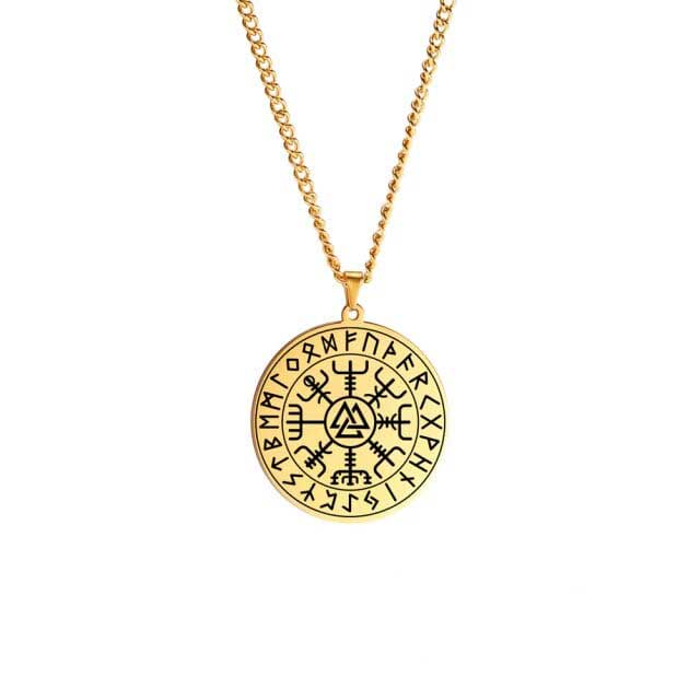 Vegvisir Stainless Steel - Ancient Protection Adventurous Spirits Necklace 2 Vegvisir Stainless Steel - Ancient Protection Adventurous Spirits Necklace - Image 2