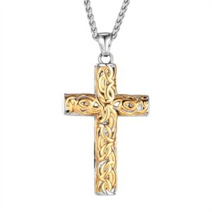 Viking Celtic Cross Stainless Steel Necklace