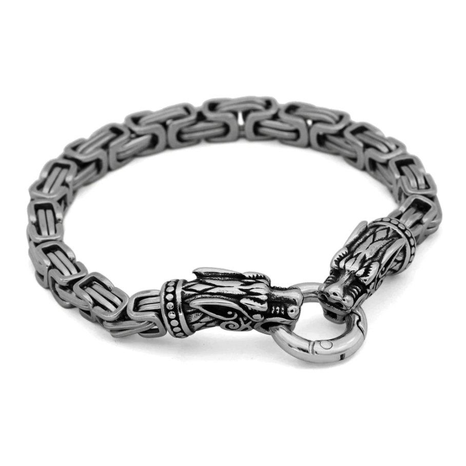 Viking Fenrir Stainless Steel Bracelet 1 Viking Fenrir Stainless Steel Bracelet