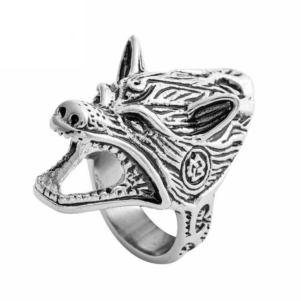 Viking Head Fenrir & Bottle Opener Ring 2 Viking Head Fenrir & Bottle Opener Ring - Image 2
