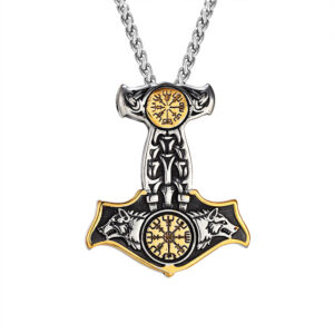Viking Mjölnir Fenrir - Power Mythology Norse Necklace