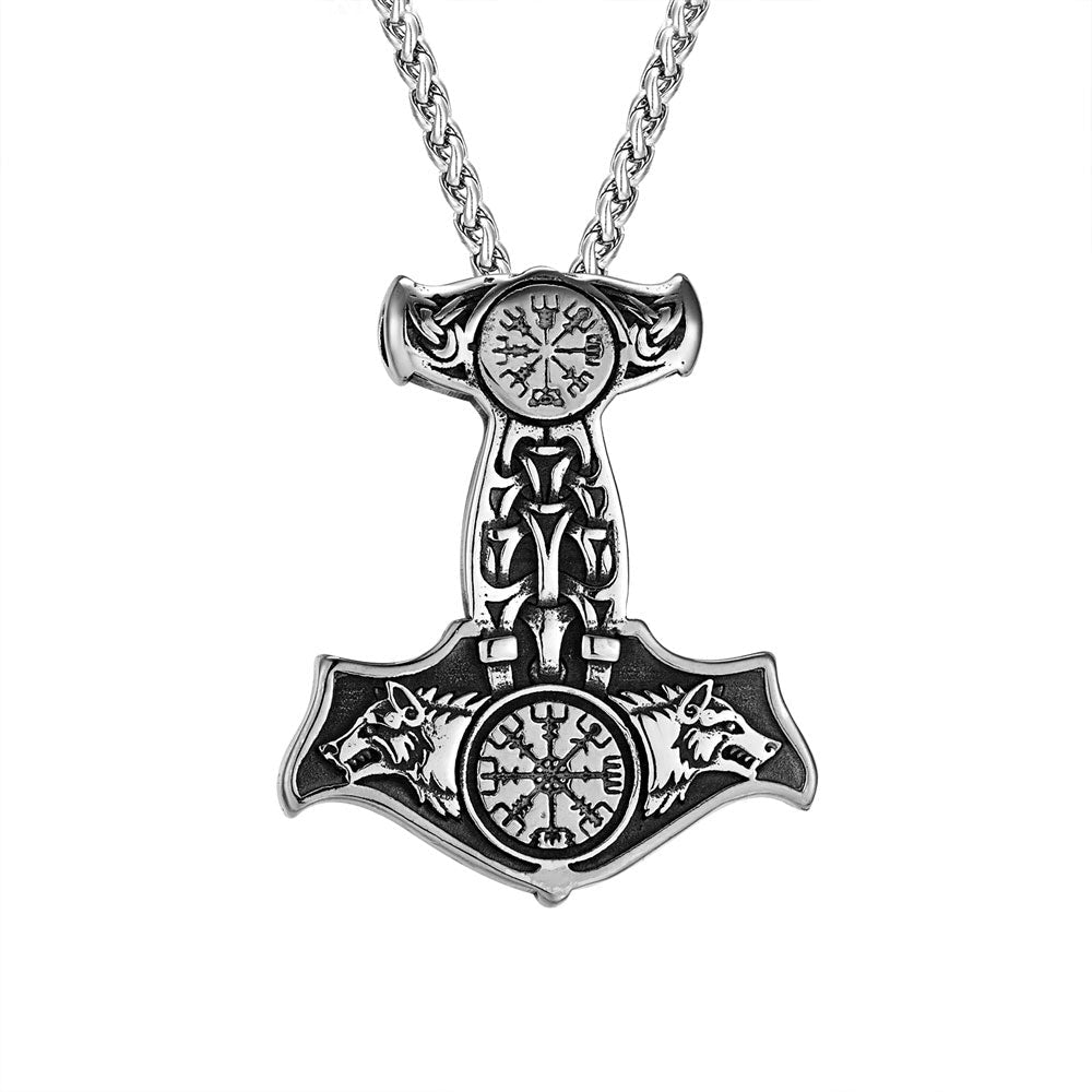 Viking Mjölnir Fenrir - Power Mythology Norse Necklace 2 Viking Mjölnir Fenrir - Power Mythology Norse Necklace - Image 2
