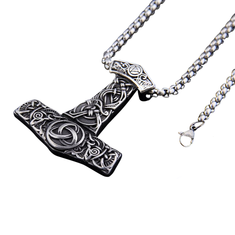 Viking Mjölnir Stainless Steel Necklace 1 Viking Mjölnir Stainless Steel Necklace