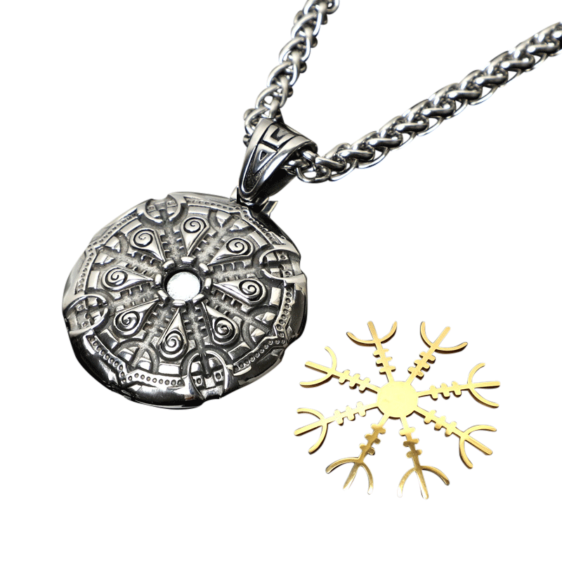 Viking Rune Aegishjalmur - Connection Profonde Necklace 2 Viking Rune Aegishjalmur - Connection Profonde Necklace - Image 2