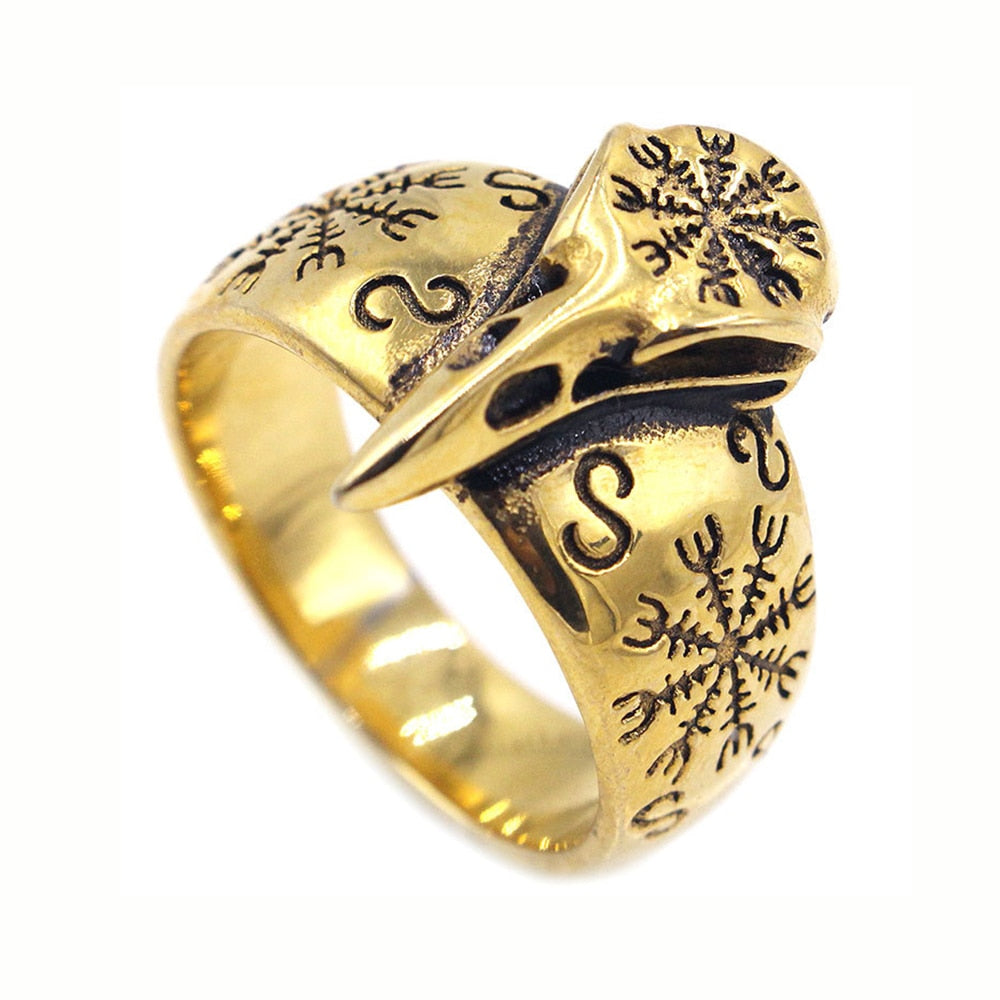 Viking Skull Raven Ring 3 Viking Skull Raven Ring - Image 3