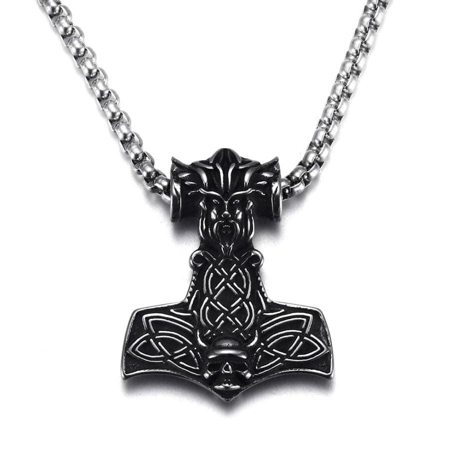 Viking Thor's Hammer Necklace 2 Viking Thor's Hammer Necklace - Image 2