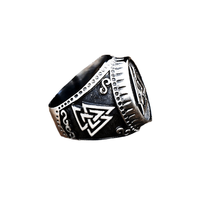 Viking Valknut Stainless Steel Ring 3 Viking Valknut Stainless Steel Ring - Image 3
