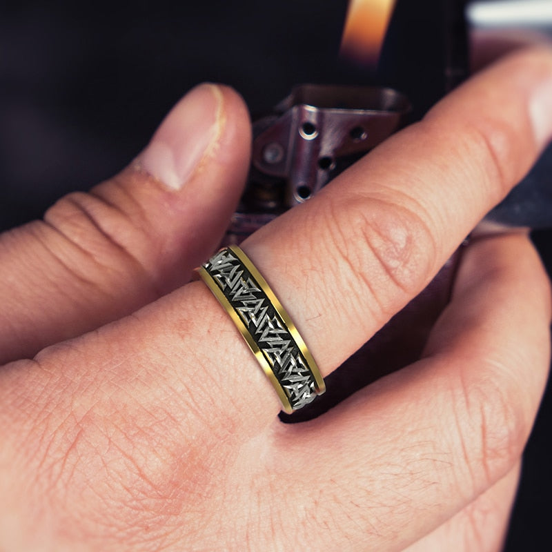 Viking Valknut Sterling Silver Ring 2 Viking Valknut Sterling Silver Ring - Image 2