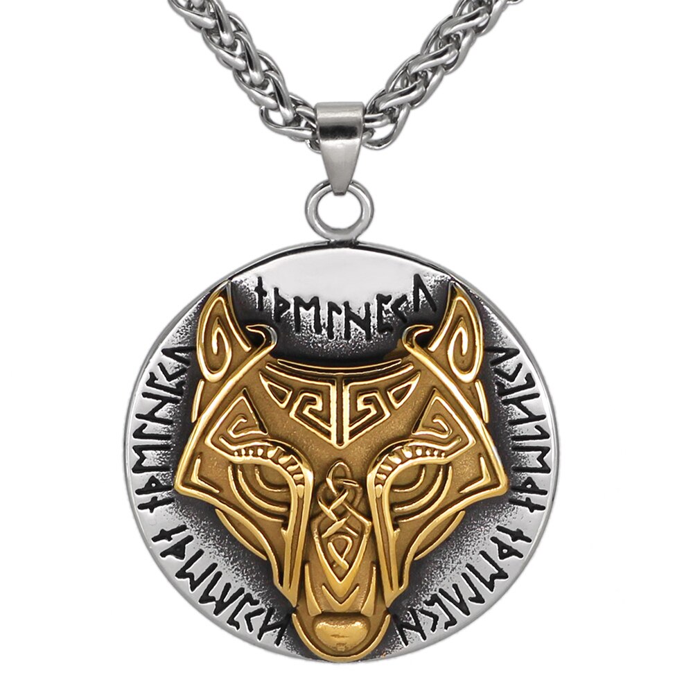 Viking Wolf Fenrir Necklace 1 Viking Wolf Fenrir Necklace