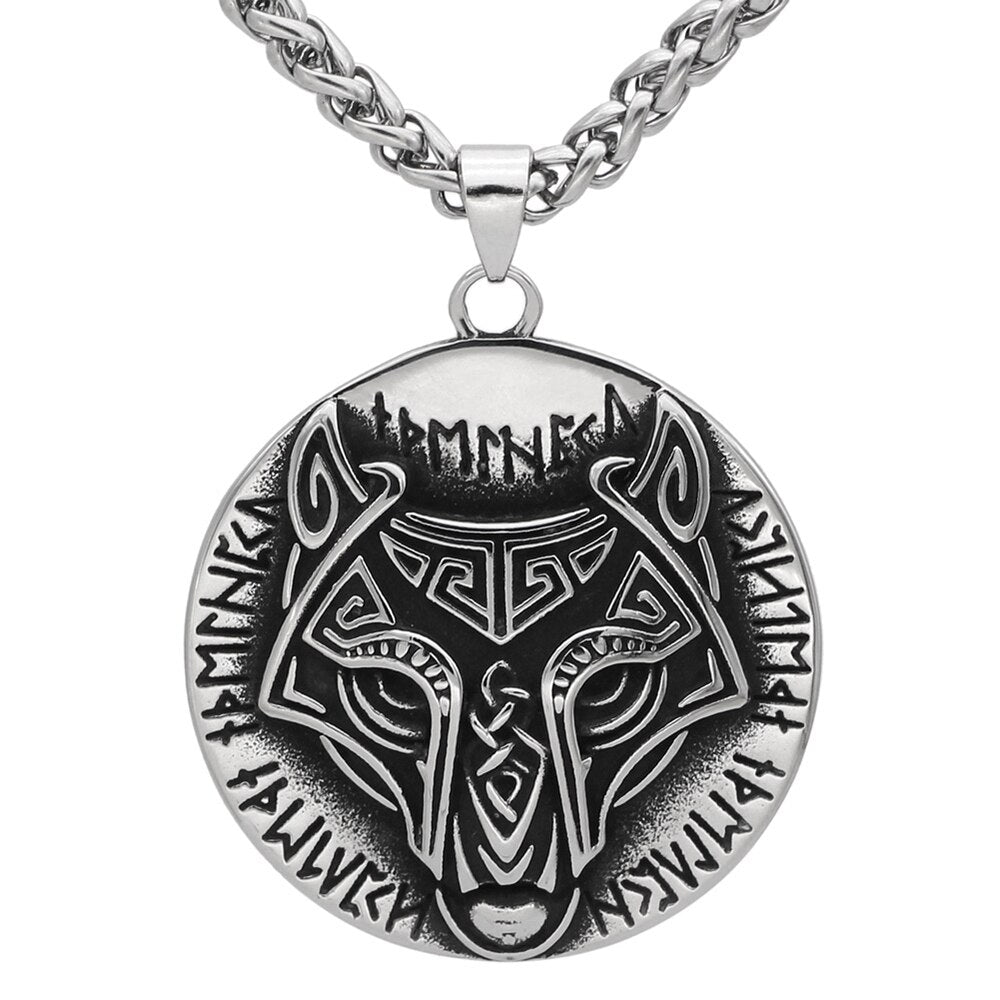 Viking Wolf Fenrir Necklace 2 Viking Wolf Fenrir Necklace - Image 2