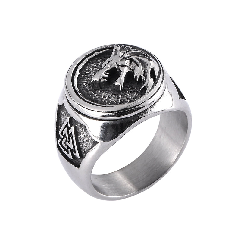 Viking Wolf Fenrir Stainless Steel Ring 1 Viking Wolf Fenrir Stainless Steel Ring