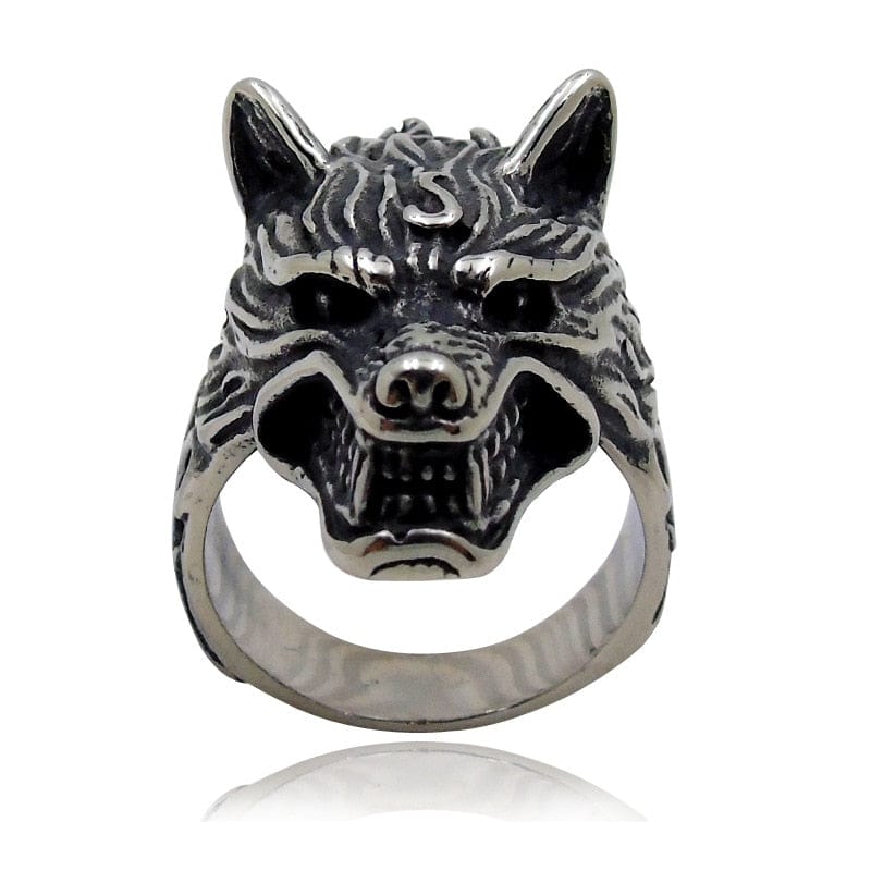Viking Wolf Head Fenrir Ring 4 Viking Wolf Head Fenrir Ring - Image 4