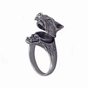 Viking Wolf Head Fenrir Zinc Alloy Ring